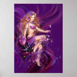 fantasy Flower fairy. Poster