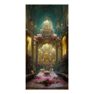 Fantasy Flowers Church - Poster