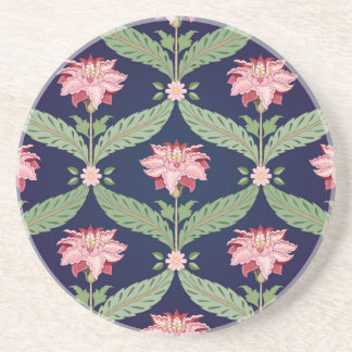 Fantasy Flowers: Dark Indian Motifs Coaster