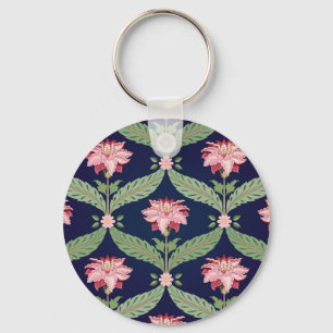 Fantasy Flowers: Dark Indian Motifs Key Ring