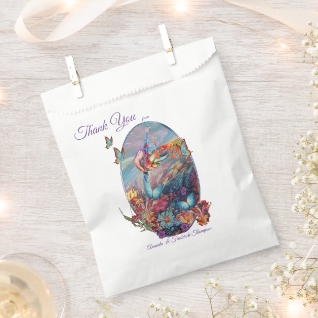 Fantasy Flowers express the joy of nature. Favour Bag (Clipped)