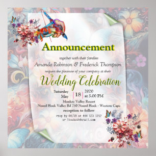 Fantasy Flowers express the joy of nature. Poster