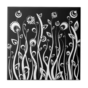 fantasy flowers tile
