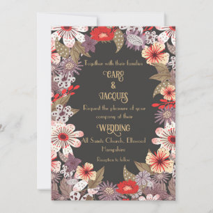 Fantasy Flowers - Wedding invitation