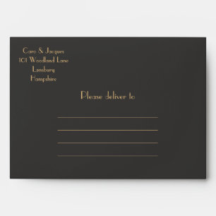 Fantasy Flowers - wedding invitation envelope
