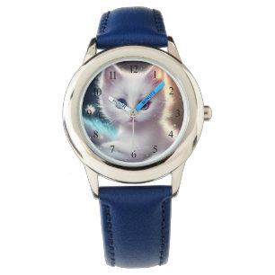 Fantasy Fluffy White Cat Watch