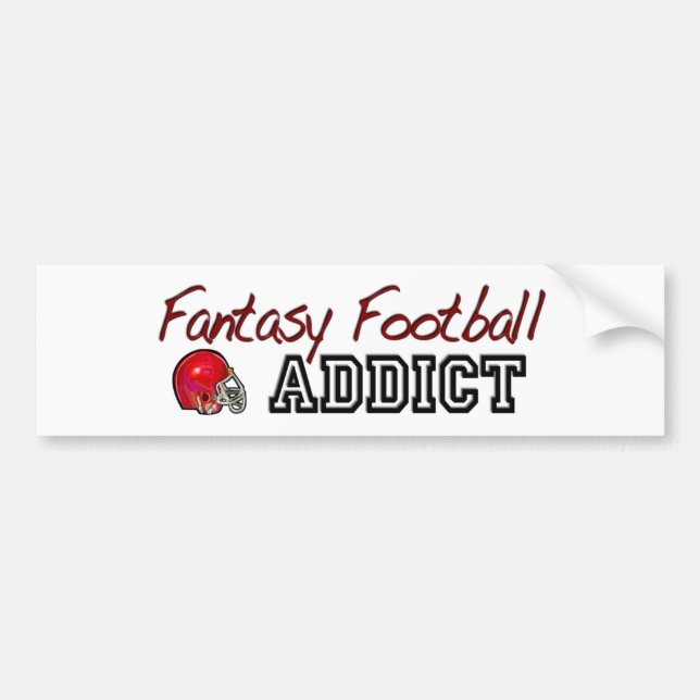 Fantasy Football Addict Bumper Sticker (Front)