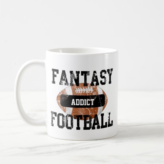 Fantasy Football Addict Coffee Mug (Left)