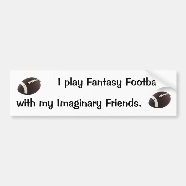 Fantasy Football Bumper Sticker (Front)