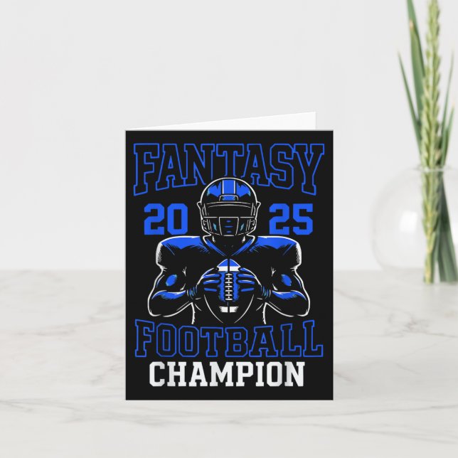 Fantasy Football Champion 2025  Card (Front)