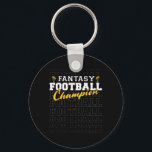 Fantasy Football Champion 2025 Football Champion F Key Ring<br><div class="desc">Fantasy Football Champion 2025 Football Champion Funny</div>