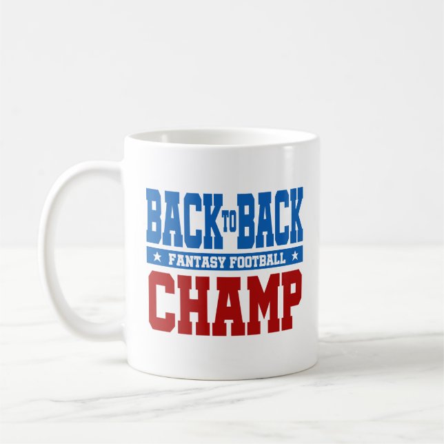 Fantasy Football Champion Coffee Mug Gift (Left)
