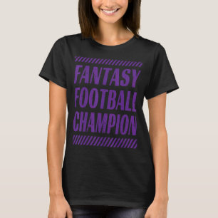 FANTASY FOOTBALL CHAMPION DISTRESSED DRAFT FOOTBAL T-Shirt