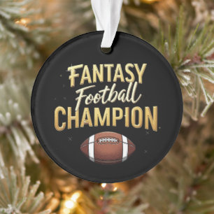 Fantasy Football Champion Dominate Like A Pro Ornament