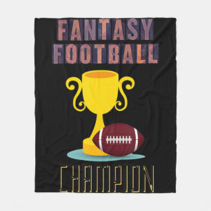 Fantasy Football Champion Trophy Winner  Fleece Blanket