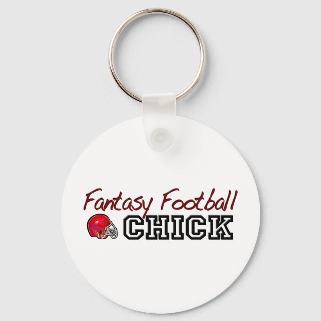 Fantasy Football Chick Key Ring (Front)