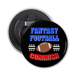Fantasy football commish beer bottle opener