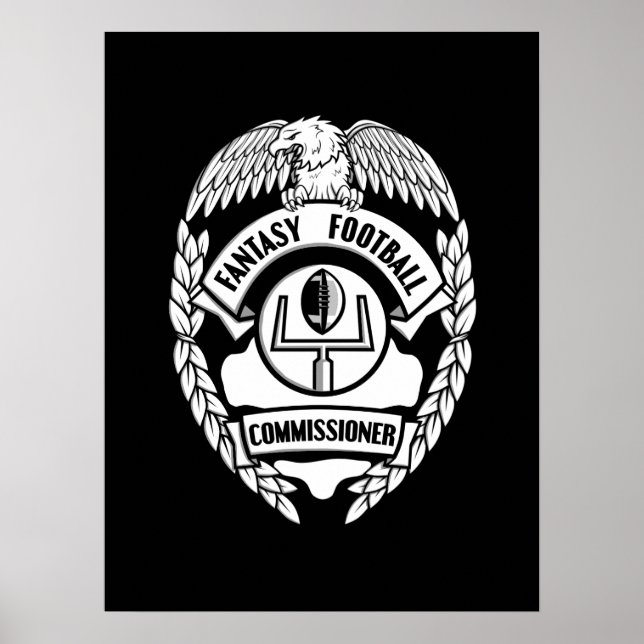 Fantasy Football Commissioner Poster (Front)