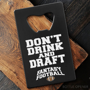 Fantasy Football Don't Drink and Draught - Black