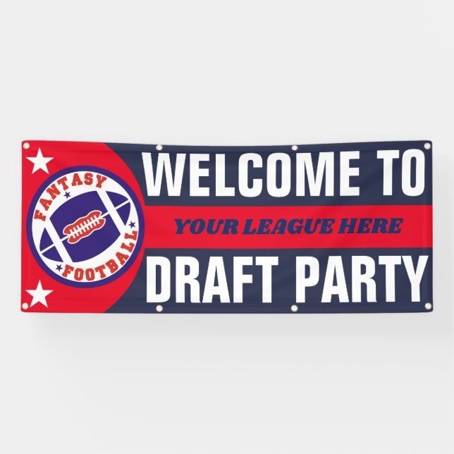 Fantasy Football Draught   Party Banner (Horizontal)