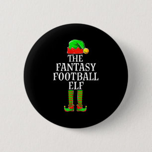 Fantasy Football Elf Apparel Men Boy Kid Christmas 6 Cm Round Badge