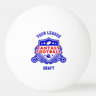 Fantasy Football Emblem Draught Pick Lottery Ping Pong Ball