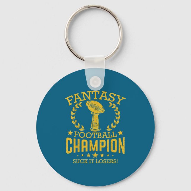 Fantasy Football Funny Champ Chamon  Key Ring (Front)