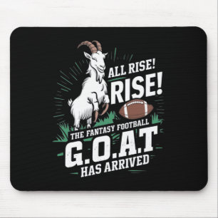 Fantasy Football Goat Shirt League Champion Champ  Mouse Pad