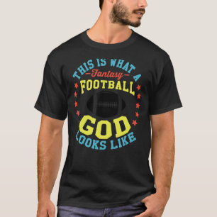 Fantasy Football God League Lineman Winner Draught T-Shirt