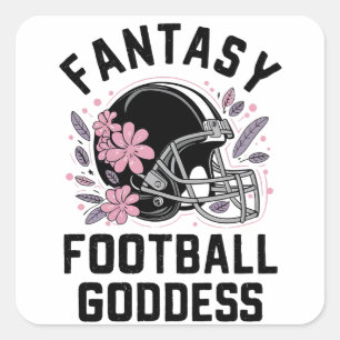  Fantasy Football Goddess Sports League Draught  Square Sticker