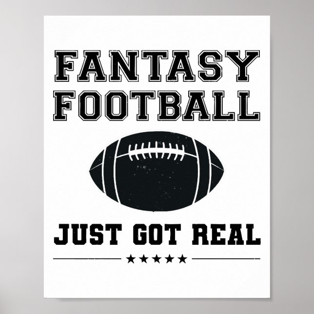 Fantasy Football Just Got Real Poster (Front)