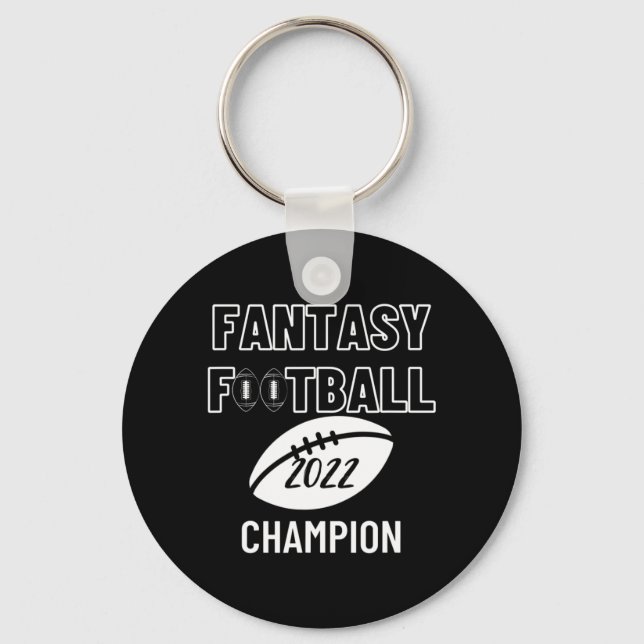 Fantasy Football League Champion Winner 2022  Foot Key Ring (Front)