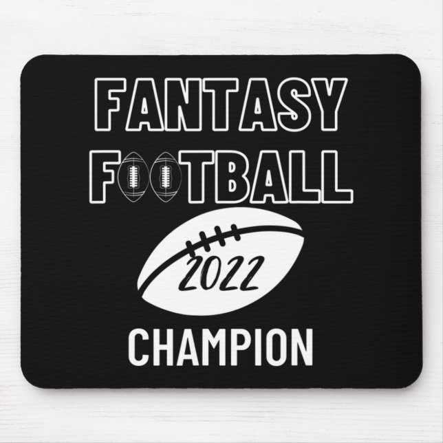 Fantasy Football League Champion Winner 2022  Foot Mouse Pad (Front)