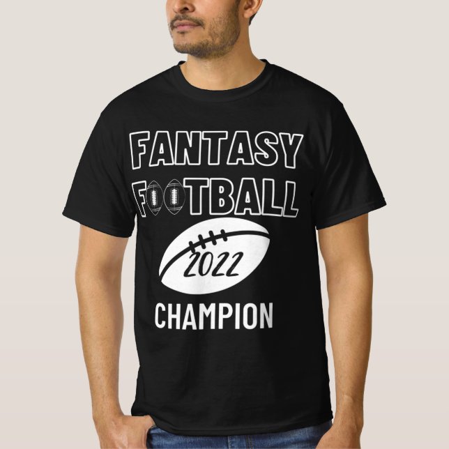 Fantasy Football League Champion Winner 2022  Foot T-Shirt (Front)