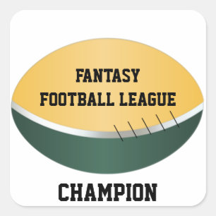 Fantasy Football League (customisable) Square Sticker
