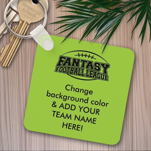 Fantasy Football League Key Ring (Personalized keychain - Fantasy Football)