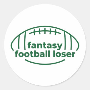 Fantasy Football Loser  Classic Round Sticker
