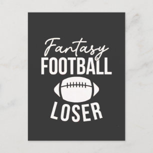 Fantasy Football Loser Football Fantasy Funny Announcement Postcard