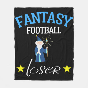 Fantasy Football Loser   Fun Fantasy Football Tee Fleece Blanket