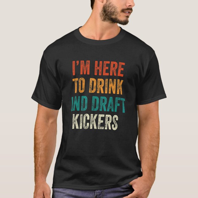 Fantasy Football Party Drink Draught Kickers  Spor T-Shirt (Front)