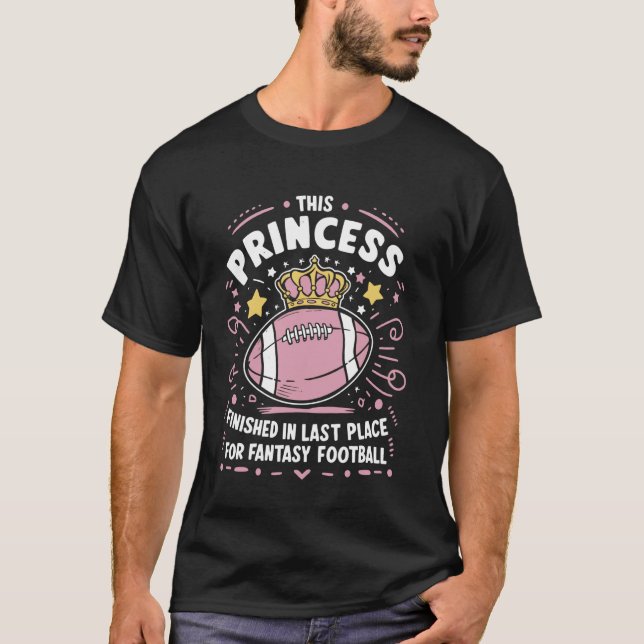 Fantasy Football Princess Funny Draught Legends Pa T-Shirt (Front)