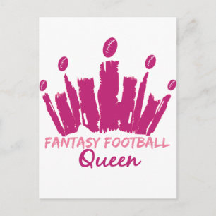 Fantasy Football Queen Postcard