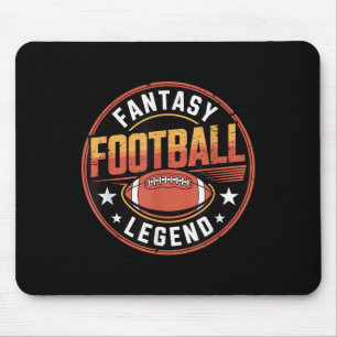 Fantasy Football Retro Legend Vintage Sports Humou Mouse Pad