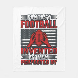 Fantasy Football Vintage Basketball Flag Shirt Des Fleece Blanket