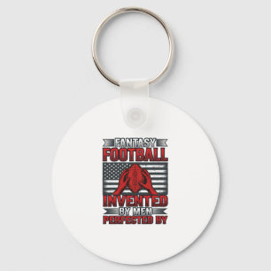 Fantasy Football Vintage Basketball Flag Shirt Des Key Ring