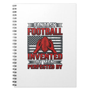 Fantasy Football Vintage Basketball Flag Shirt Des Notebook
