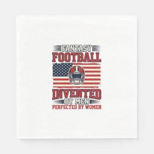 Fantasy Football Women Vintage Sports Shirt_1 Napkin