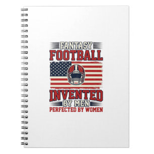 Fantasy Football Women Vintage Sports Shirt_1 Notebook