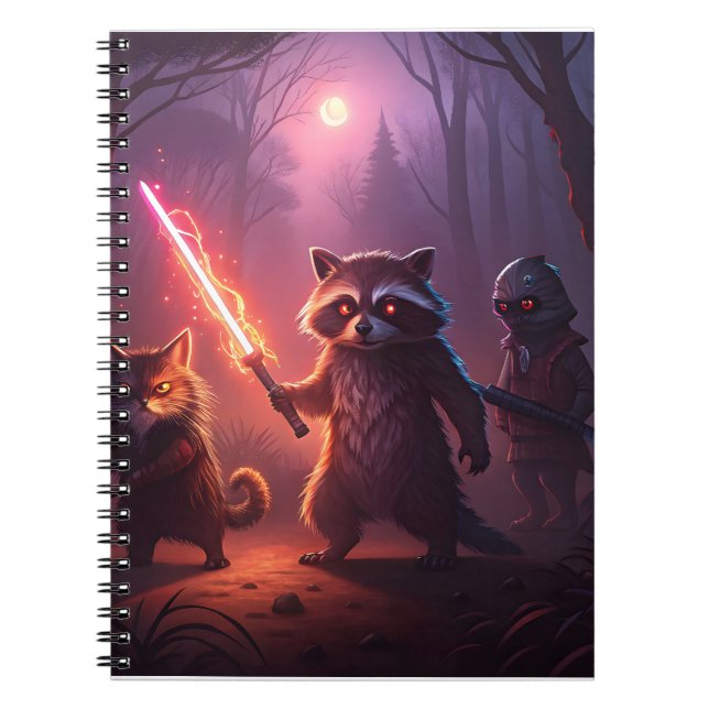 Fantasy Forest Animal Adventure Art Notebook (Front)