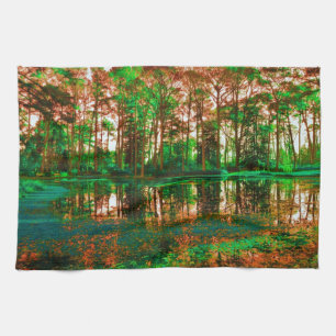 Fantasy Forest by Shirley Taylor Tea Towel